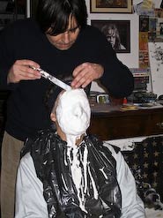 Davide di Donato al lavoro assieme a Mario Alberti