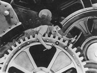 Charlie Chaplin in Tempi Moderni