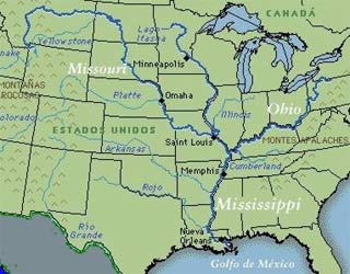 Percorso del fiume Mississippi