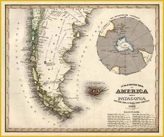 Vecchia cartina Patagonia