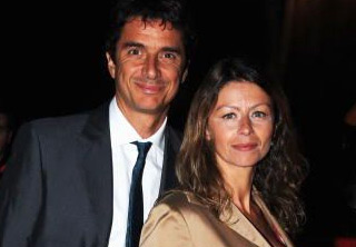 Amanda Sandrelli con il marito Blas Roca Rey