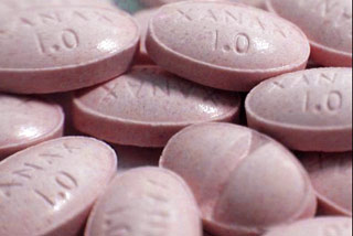 pillole di Xanax, psicofarmaco ansiolitico e tranquillante