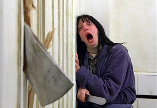 La scena con l'ascia in Shining di Stanley Kubrick
