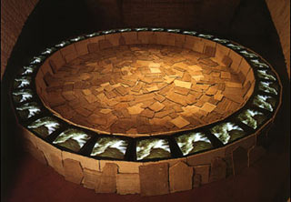 Roma II, videoinstallazione di Fabrizio Plessi