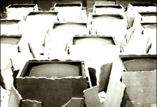 Videoinstallazione di Fabrizio Plessi