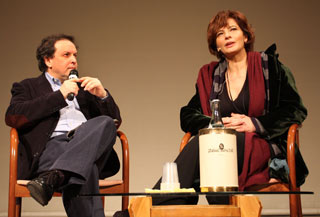 Laura Morante assieme a Magrelli