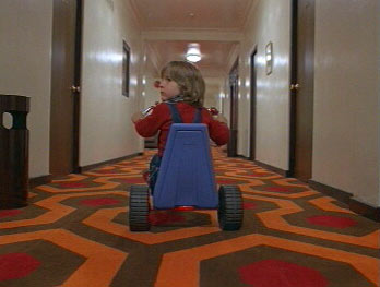 Una scena del film Shining di Stanley Kubrick