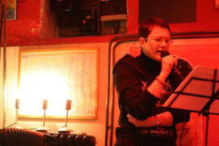 Francesca Bonafini durante un reading