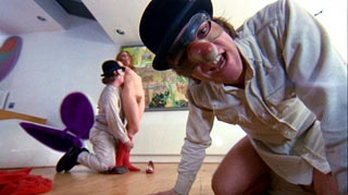 Un fotogramma di Arancia Meccanica