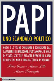 Copertina dell' istant book Papi, uno scandalo politico di Marco Travaglio