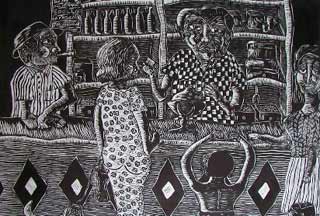 En La Bodega, quadro di Luis Lamothe