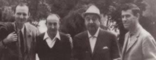 Juan Octavio Prenz e Pablo Neruda (al centro dell'immagine) 