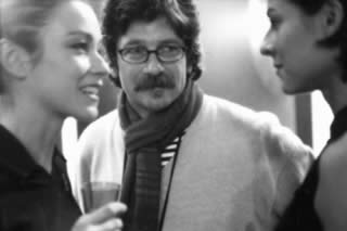 Alessandro D'Alatri  con Stefania Rocca sul set di "Casomai"