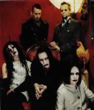 Il gruppo Marilyn Manson nel 1996, anno della collaborazione con Floria Sigismondi