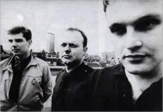 La formazione originale dei Death In June: da sinistra Douglas Pearce, Tony Wakeford, Patrick Legas