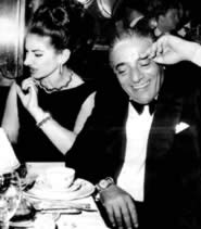 Maria Callas e Aristotele Onassis, immagine tratta dal libro Giovane Callas di Bruno Tosi