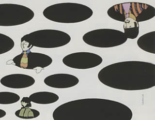 Sequenza Sea of holes dal film d’animazione Yellow Submarine