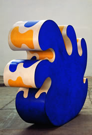 Gianni Ruffi Mare a Dondolo, 1967 acrilici su legno cm 170x220x50