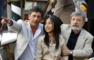 Gianni Amelio con Sergio Castellitto e Liu Hua &mdash; Ling Tai