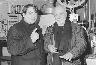 Silvano Agosti con Mario Monicelli