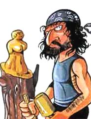 Mauro Corona disegnato da Paolo Cossi