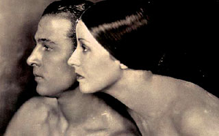 Rodolfo Valentino con la moglie Natacha Rambova