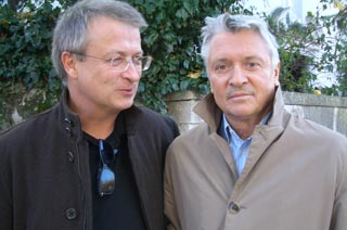 Veit Heinichen con l'attore Henry Hűbchen
