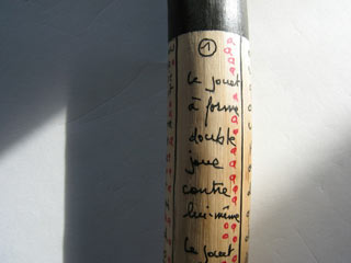 Bastone inciso da Serge Pey