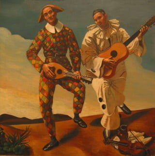 André Derain "Arlequin et Pierrot" 1924