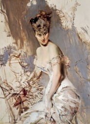 copertina del libro, quadro "Ritratto di Alice Regnault" di Giovanni Boldini