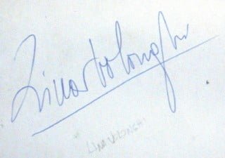 Autografo Lina Volonghi