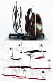 Immagine della locandina della mostra "Quanta luce nel nero"