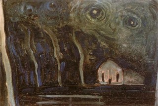 Paesaggio notturno di Piet Mondrian