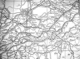 Dettaglio di una mappa della zona