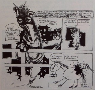 Una tavola realizzata da Massimo Giacon