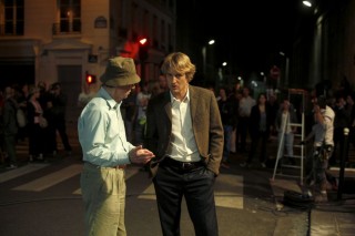 Woody Allen con Owen Wilson sul set di Midnight in Paris Woody Allen con Owen Wilson sul set di Midnight in Paris