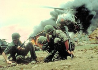 Una scena del film Apocalypse now