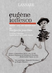Poster di un convegno letterario incentrato su Ionesco