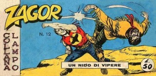 Una delle prime copertine di Zagor Una delle prime copertine di Zagor