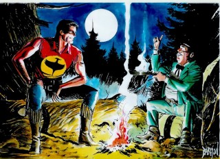 Tavola di Zagor disegnata da Emanuele Barison Tavola di Zagor disegnata da Emanuele Barison