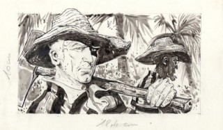 Bozza tratta da Ken Parker con indicazione delle dimensioni della tavola