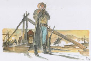 Bozza a colori di Tex Willer