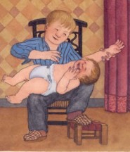 Niccolò suona la chitarra