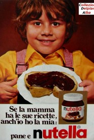 Vecchio manifesto pubblicitario della nutella