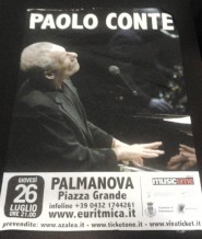 Locandina Paolo Conte Palmanova 2012