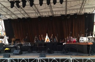 Il palco di Paolo Conte a Palmanova