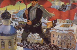 Lenin guida il popolo alla Rivoluzione