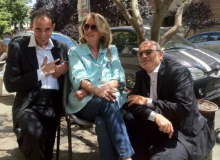 Mario e Guido con Daniela Bianchi