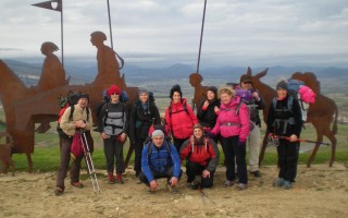 In gruppo sul cammino di Santiago