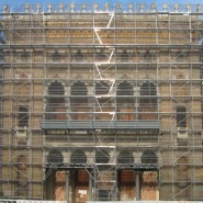 Biblioteca nazionale a Sarajevo durante il restauro